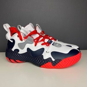 Adidas Harden Vol 6 Size 6 GV9081 Red/White/Blue